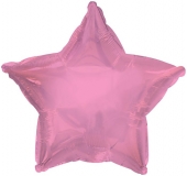 Фольгированный шар "Звезда" металлик розовый Ч07737