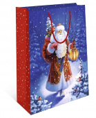 Бумажный подарочный пакет "Дед Мороз" 0293.967кп