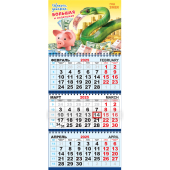 Квартальный календарь на 2025 год "Символ года - Змея. Копись денежка" КТ-25-002 (в упаковке)