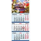 Квартальный календарь на 2025 год "Символ года - Змея. Цветущий луг" КТ-25-015 (в упаковке)