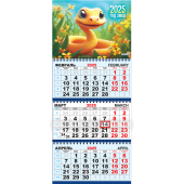 Квартальный календарь на 2025 год "Символ года - Змея. Счастливый малыш" КТ-25-017 (в упаковке)