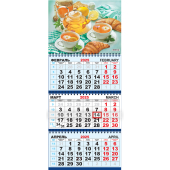 Квартальный календарь на 2025 год "Натюрморт. Утро с круассанами" КТ-25-301 (в упаковке)