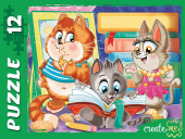 Пазл для детей в ассортименте "Забавные котики" П12-2544