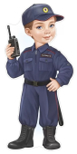 Плакат "Мальчик-полицейский" 59,495,00