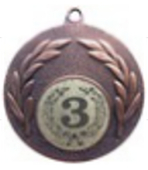 Медаль наградная 3 место (бронза) MD 163 AB (V)