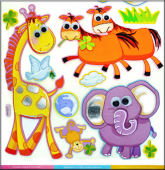 Объемная наклейка с бегающими глазками HY-007