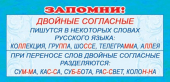 Карточки-шпаргалки "Запомни! Двойные согласные" ШМ-3593
