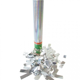 Пневмохлопушка "Конфетти из серебряной фольги" Ч10095