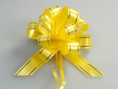 Бант-Шар малый с золотой полосой 1,8см (готовый 8см) цвета ассорти уп/10шт БА-Ш18мL