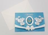 Приглашение на свадьбу ручной работы с конвертом и вкладышем ДАР-Б-07