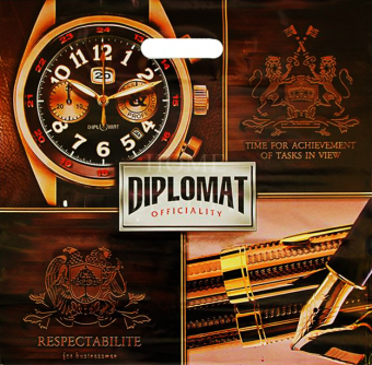 Пакет ПВД с вырубной ручкой "Дипломат" ПВ4444Дп