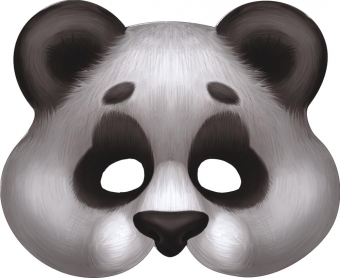 Картонная маска "Панда" на резинке МС-017