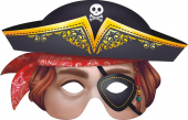 Картонная маска "Пират" на резинке МС-018