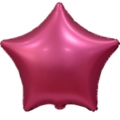 Фольгированный шар "Звезда" сатин бургундия Ч30675