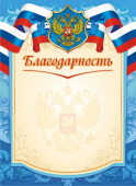 Благодарность с гербом ОГБ-263