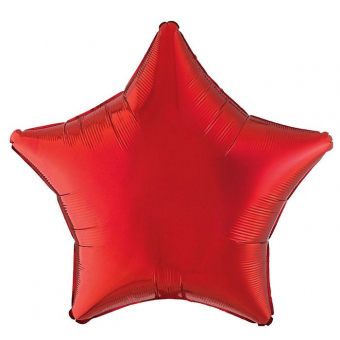 Фольгированный шар "Звезда" металлик красный Ч07735