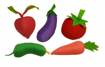Набор мягконабивных игрушек для счета"Овощное ассорти" ИТМ-107