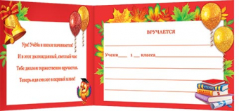 Двойной диплом "Первоклассника" 3-21-179
