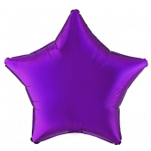 Фольгированный шар "Звезда" металлик фиолетовый Ч07739