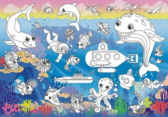 Раскраска-плакат "Подводный мир" РКП-006