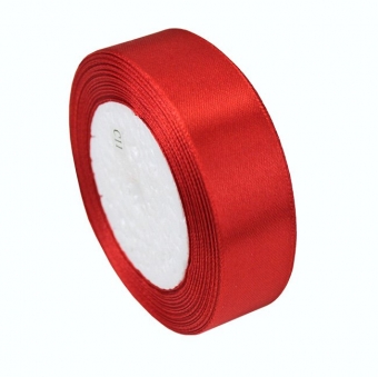 Атласная лента в бобине "Красная" арт.F014-12/26