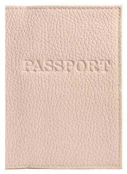 Обложка для паспорта ФЛОТЕР PASSPORT (нат.кожа) кремовый арт.1,01гр-ФЛОТЕР-233
