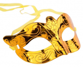 Маскарадная маска "Золотая" 38512