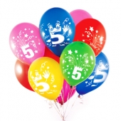 Воздушные шары пастель "5 лет" 2AVP-5-Y