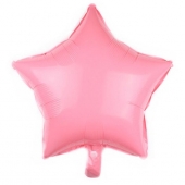 Фольгированный шар "Звезда" пастель (розовый) Ч30645