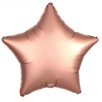 Фольгированный шар "Звезда" сатин (медь) Ч30668