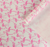 Подарочная крафт бумага в рулоне "Фламинго"
