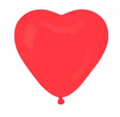 Воздушные шары пастель "Сердце" красное Ч06507