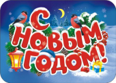 Магнит виниловый 50х70мм "С Новым Годом" МВМ-026