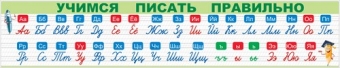 Плакат-полоска "Пиши буквы правильно" 84.618