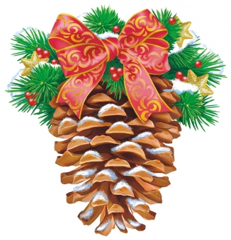 Украшение на скотче "Шишка" УСБ-005