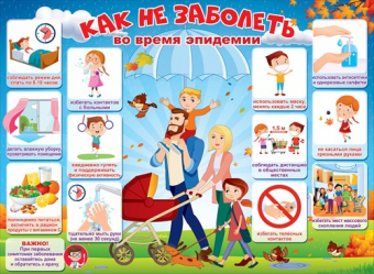 Плакат "Как не заболеть во время эпидемии" 84.463