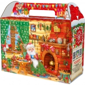 Новогодняя коробка для конфет и подарков "В гостях у Деда Мороза" МГК2120
