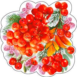 Украшение на скотче "Рябина" 113-03