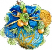 Украшение на скотче "Шар" A-113-407