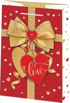 Бумажные подарочные пакеты "Love" 10-40-14033