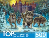 Пазл 500 элементов "Волки и снежный замок" ХТП500-4219