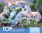 Пазл 500 элементов "Единороги и замок" ХТП500-4237