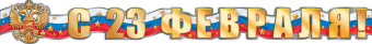 Гирлянда "С 23 февраля" 071.295