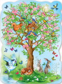 Вырубной плакат "Весеннее дерево" 0801097