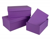 Набор подарочных коробок "Сиреневый" 3в1 Пин74-СКТ