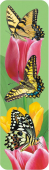 Картонная закладка "Бабочки" ЗГ-1921