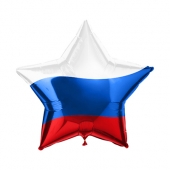 Фольгированный шар "Триколор" металлик 750278
