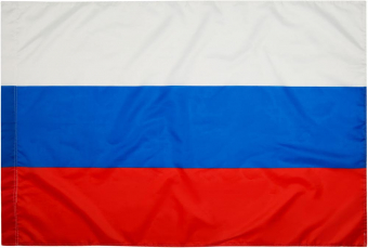 Флаг триколор РФ шёлк 60х90см Ф6090
