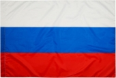 Флаг триколор РФ шёлк 60х90см Ф6090