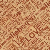 Подарочная крафт бумага в рулоне "Слова любви"